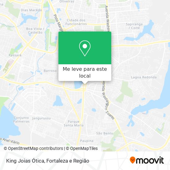 King Joias Ótica mapa