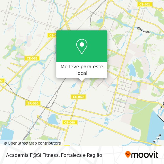 Academia F@Si Fitness mapa