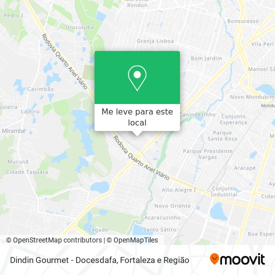 Dindin Gourmet - Docesdafa mapa
