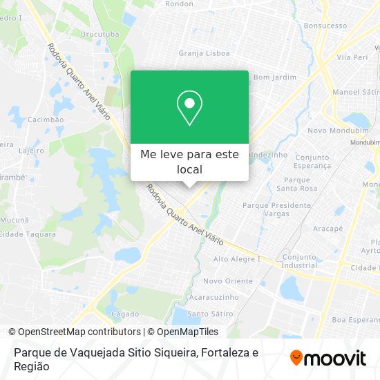 Parque de Vaquejada Sitio Siqueira mapa