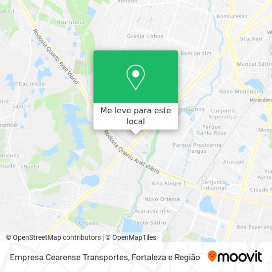 Empresa Cearense Transportes mapa