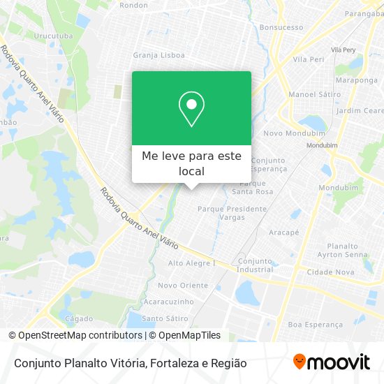 Conjunto Planalto Vitória mapa