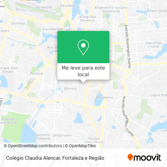 Colégio Claudia Alencar mapa
