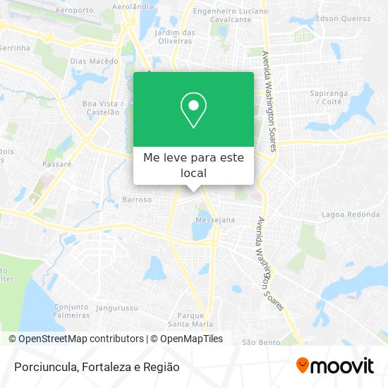 Porciuncula mapa