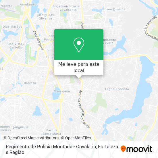 Regimento de Policia Montada - Cavalaria mapa