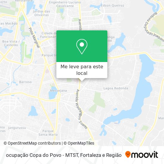 ocupação Copa do Povo - MTST mapa