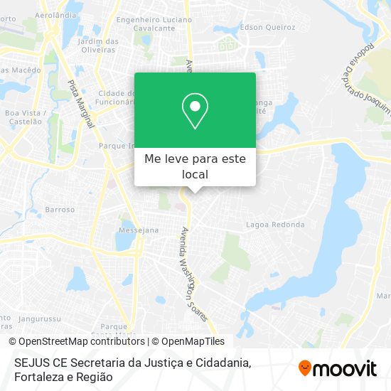 SEJUS CE Secretaria da Justiça e Cidadania mapa