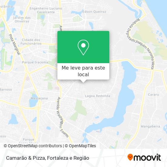 Camarão & Pizza mapa