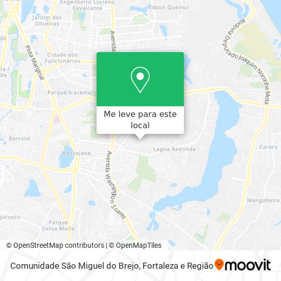 Comunidade São Miguel do Brejo mapa