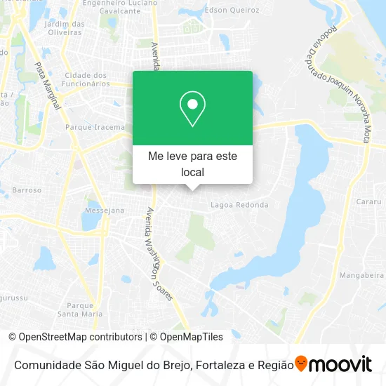 Comunidade São Miguel do Brejo mapa