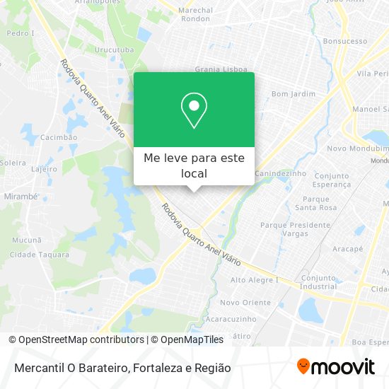 Mercantil O Barateiro mapa