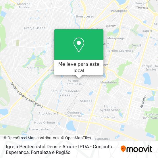 Igreja Pentecostal Deus é Amor - IPDA - Conjunto Esperança mapa