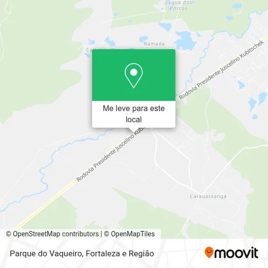 Parque do Vaqueiro mapa