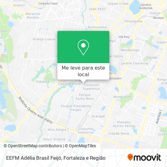 EEFM Adélia Brasil Feijó mapa