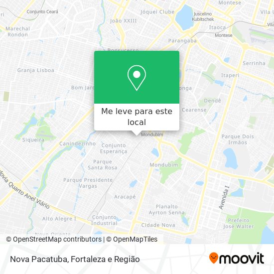 Nova Pacatuba mapa