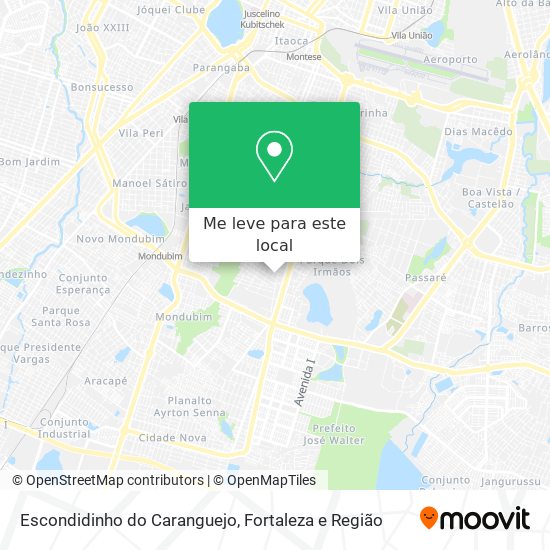 Escondidinho do Caranguejo mapa