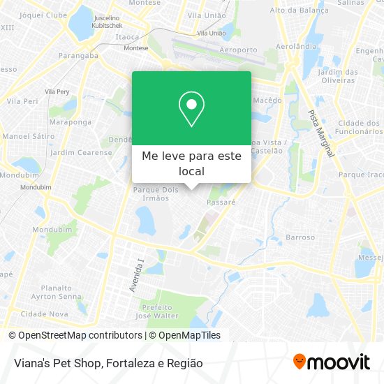 Viana's Pet Shop mapa