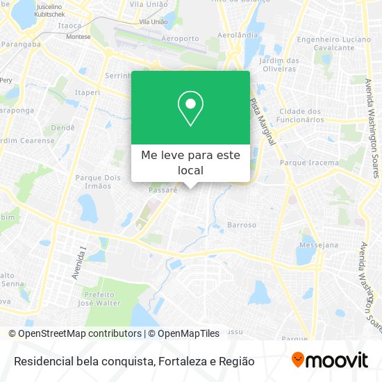 Residencial bela conquista mapa