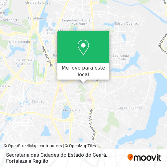 Secretaria das Cidades do Estado do Ceará mapa