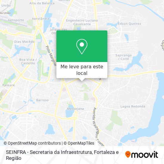 SEINFRA - Secretaria da Infraestrutura mapa