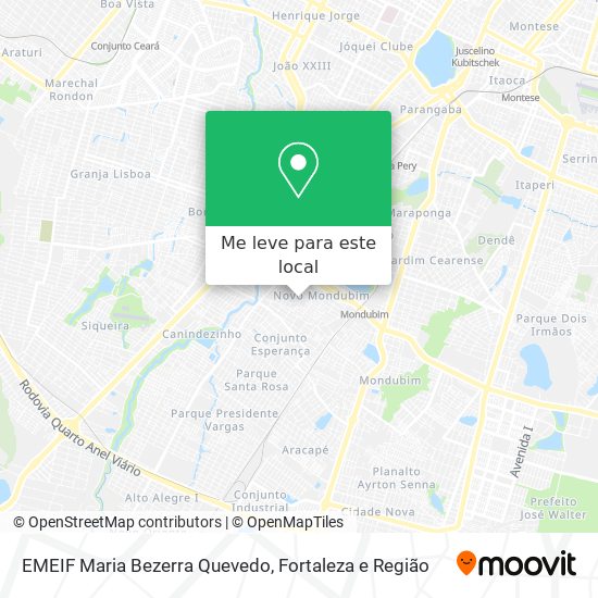 EMEIF Maria Bezerra Quevedo mapa