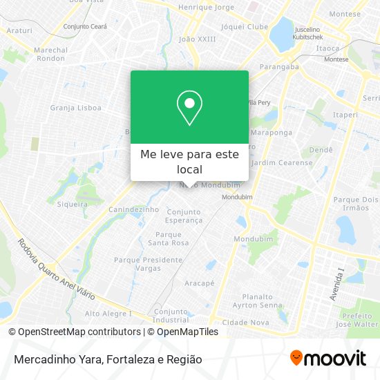 Mercadinho Yara mapa