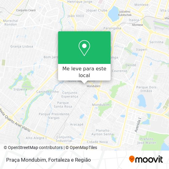 Praça Mondubim mapa
