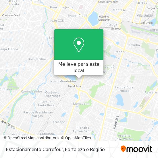Estacionamento Carrefour mapa