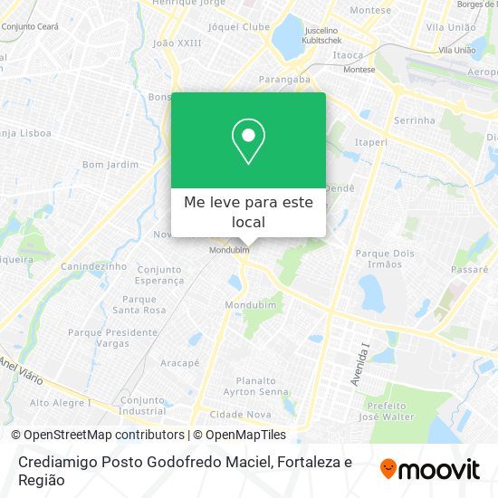 Crediamigo Posto Godofredo Maciel mapa