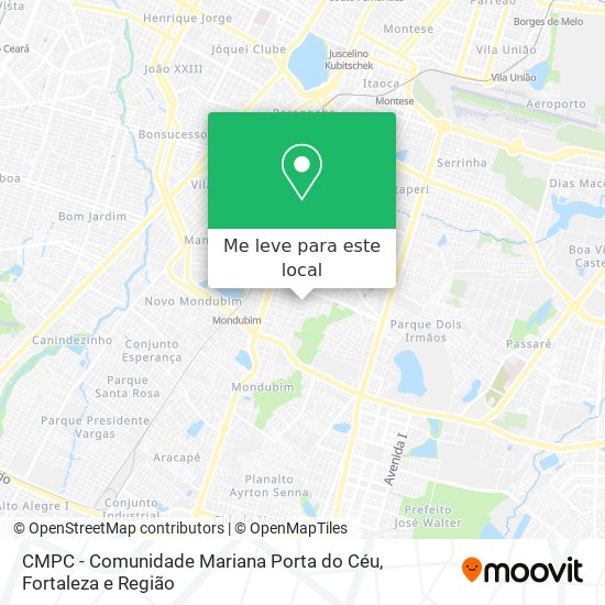 CMPC - Comunidade Mariana Porta do Céu mapa