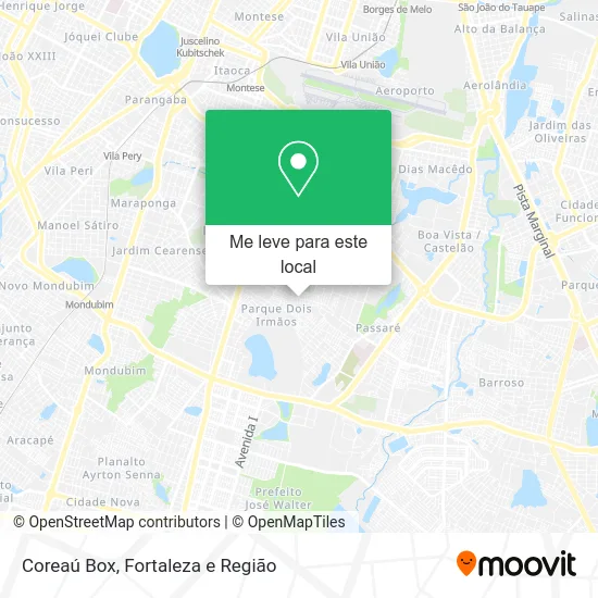 Coreaú Box mapa
