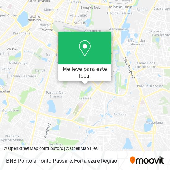 BNB Ponto a Ponto Passaré mapa