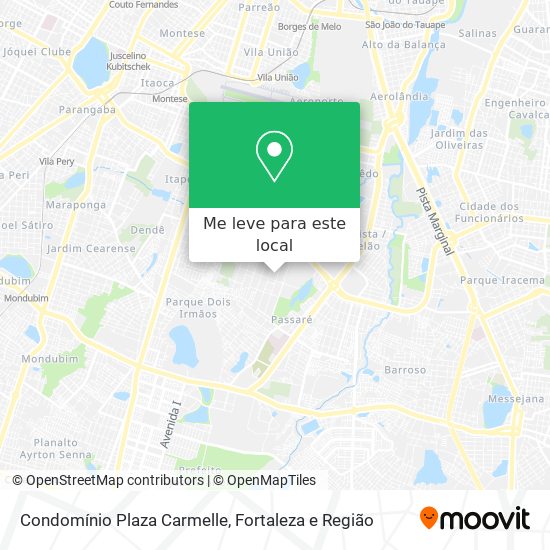 Condomínio Plaza Carmelle mapa