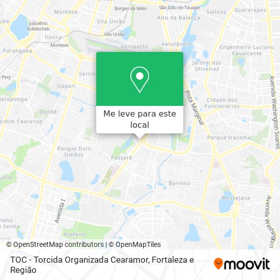 TOC - Torcida Organizada Cearamor mapa
