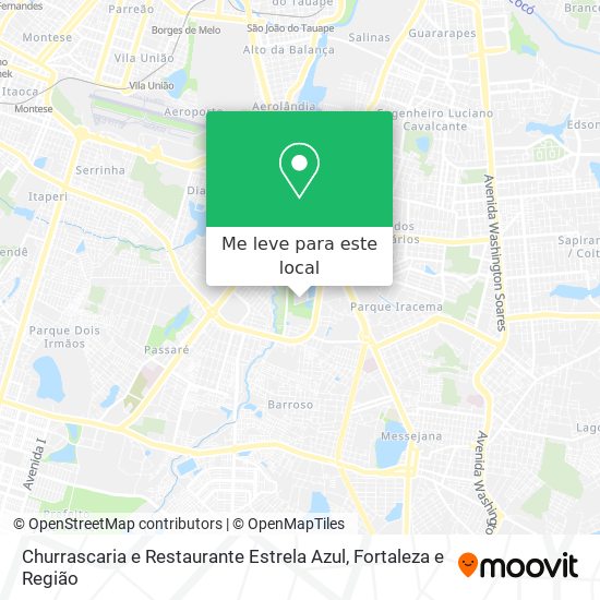Churrascaria e Restaurante Estrela Azul mapa