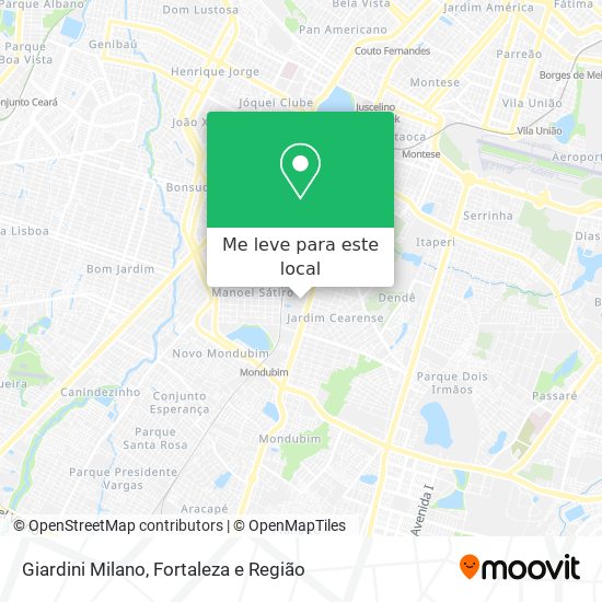 Giardini Milano mapa