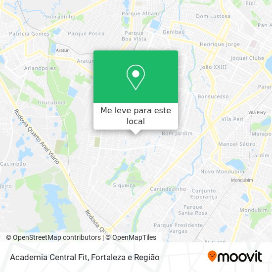 Academia Central Fit mapa