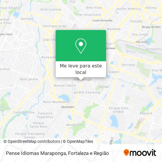 Pense Idiomas Maraponga mapa