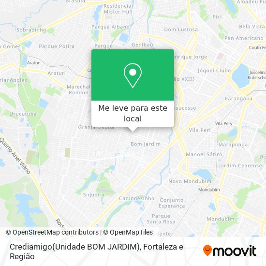 Crediamigo(Unidade BOM JARDIM) mapa