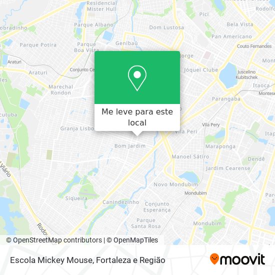 Escola Mickey Mouse mapa