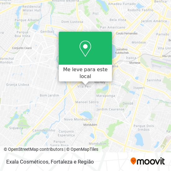 Exala Cosméticos mapa