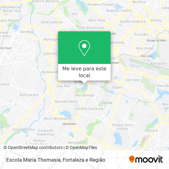 Escola Maria Thomasia mapa