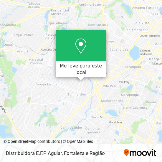Distribuidora E.F.P Aguiar mapa