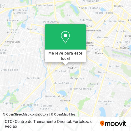 CTO- Centro de Treinamento Oriental mapa