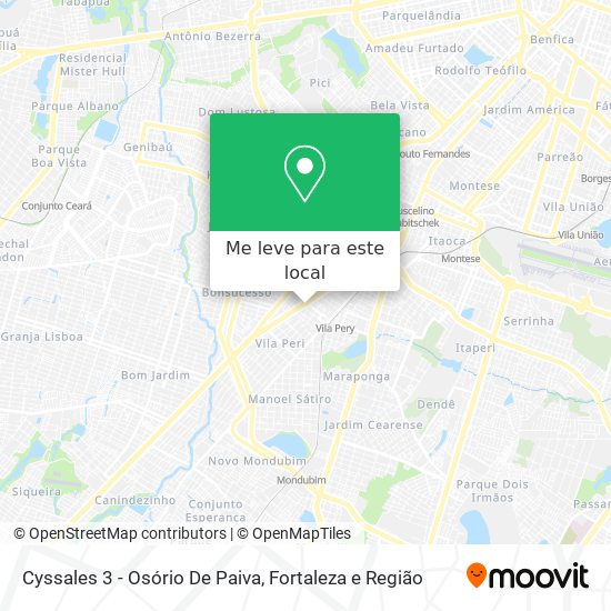 Cyssales 3 - Osório De Paiva mapa
