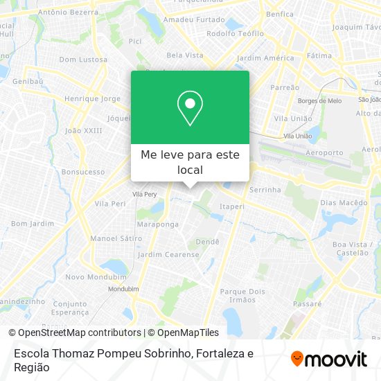 Escola Thomaz Pompeu Sobrinho mapa