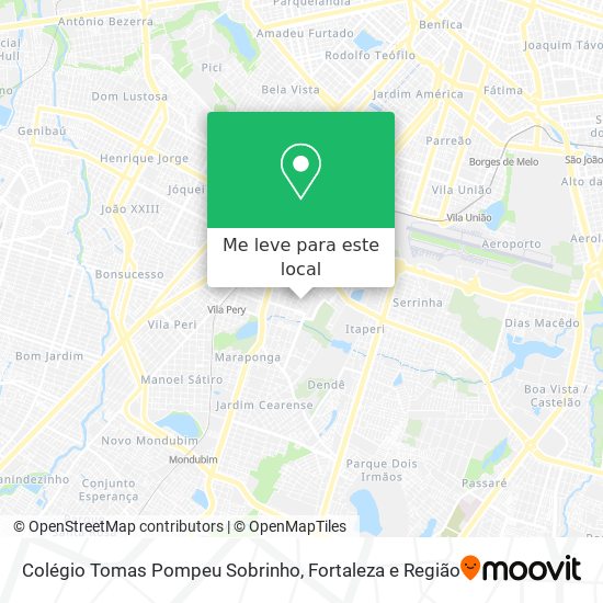 Colégio Tomas Pompeu Sobrinho mapa