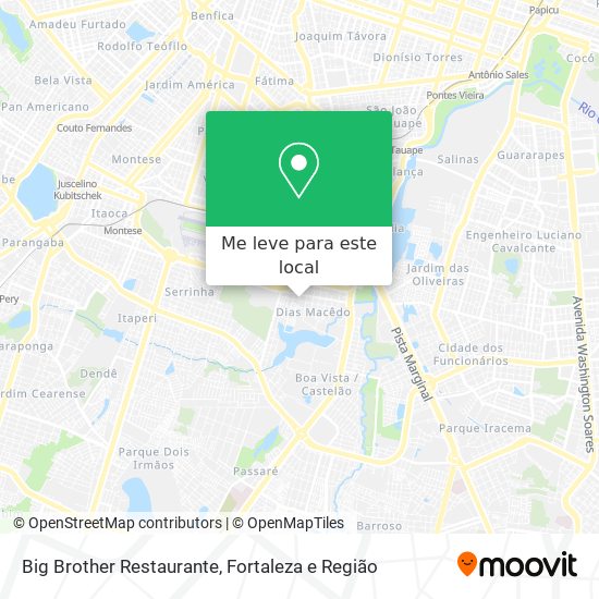 Big Brother Restaurante mapa