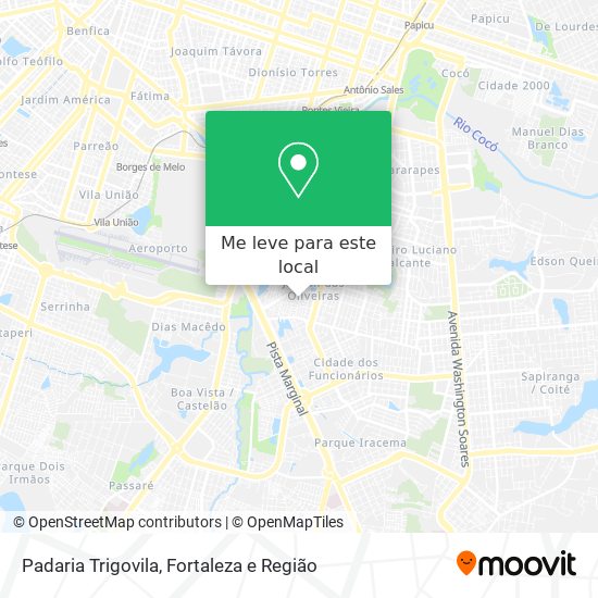 Padaria Trigovila mapa