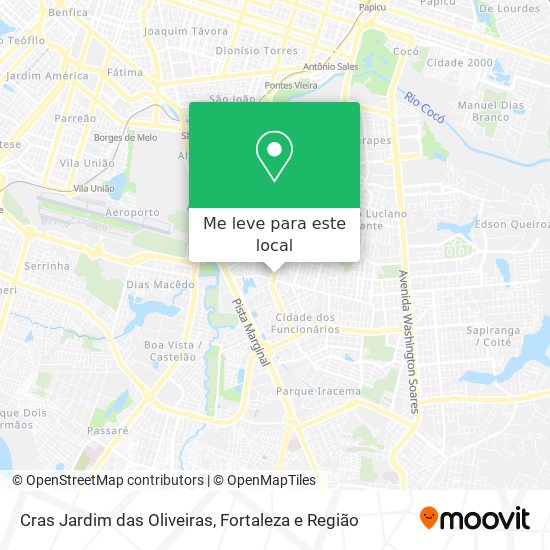 Cras Jardim das Oliveiras mapa